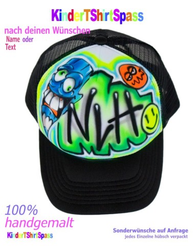 Baseball Cappy mit lustigem Capybara-Stift und Namen zur Einschulung