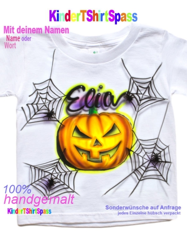 Halloween Geschenke für Kinder Spinnen T-Shirt
