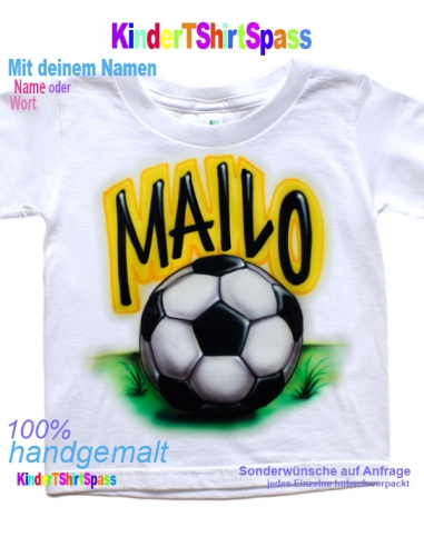 Fußballfan Geschenk Kinder Fußball Shirt