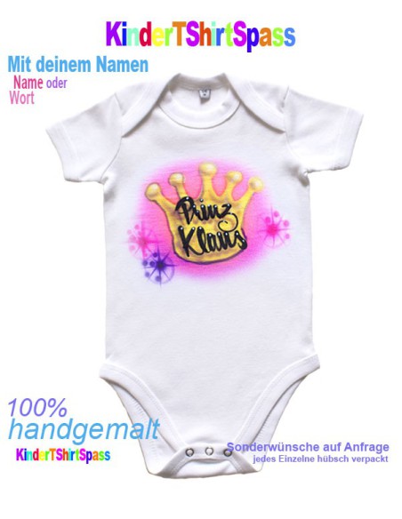 Besonderes Geschenk zur Geburt Baby Prinzessin mit Krone